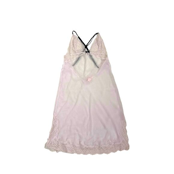 Victoria's Secret Lingerie Sheer Pink Babydoll Nightgown Size Women's Small - Picture 1 of 4
